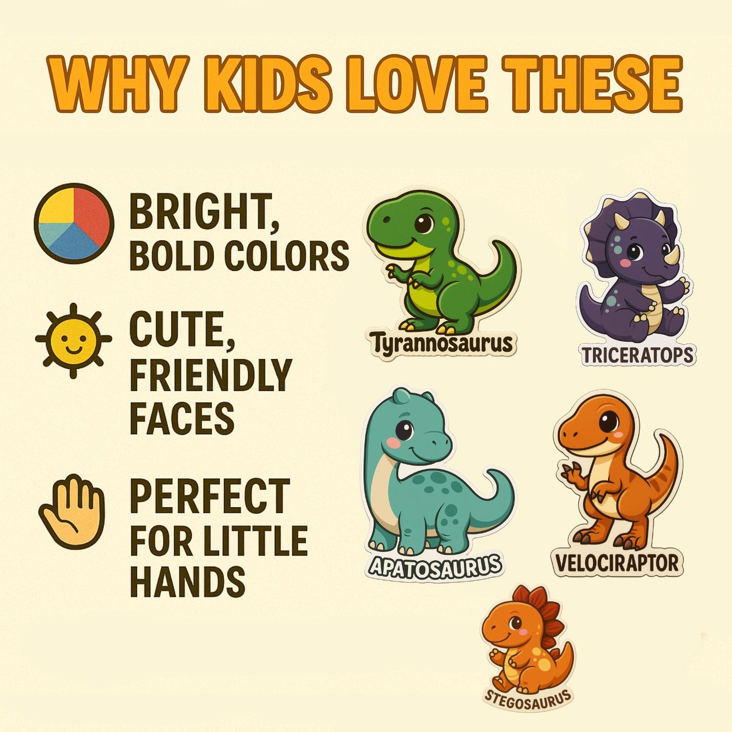Dino Buddies: The Roar-Some Fridge Magnet Set