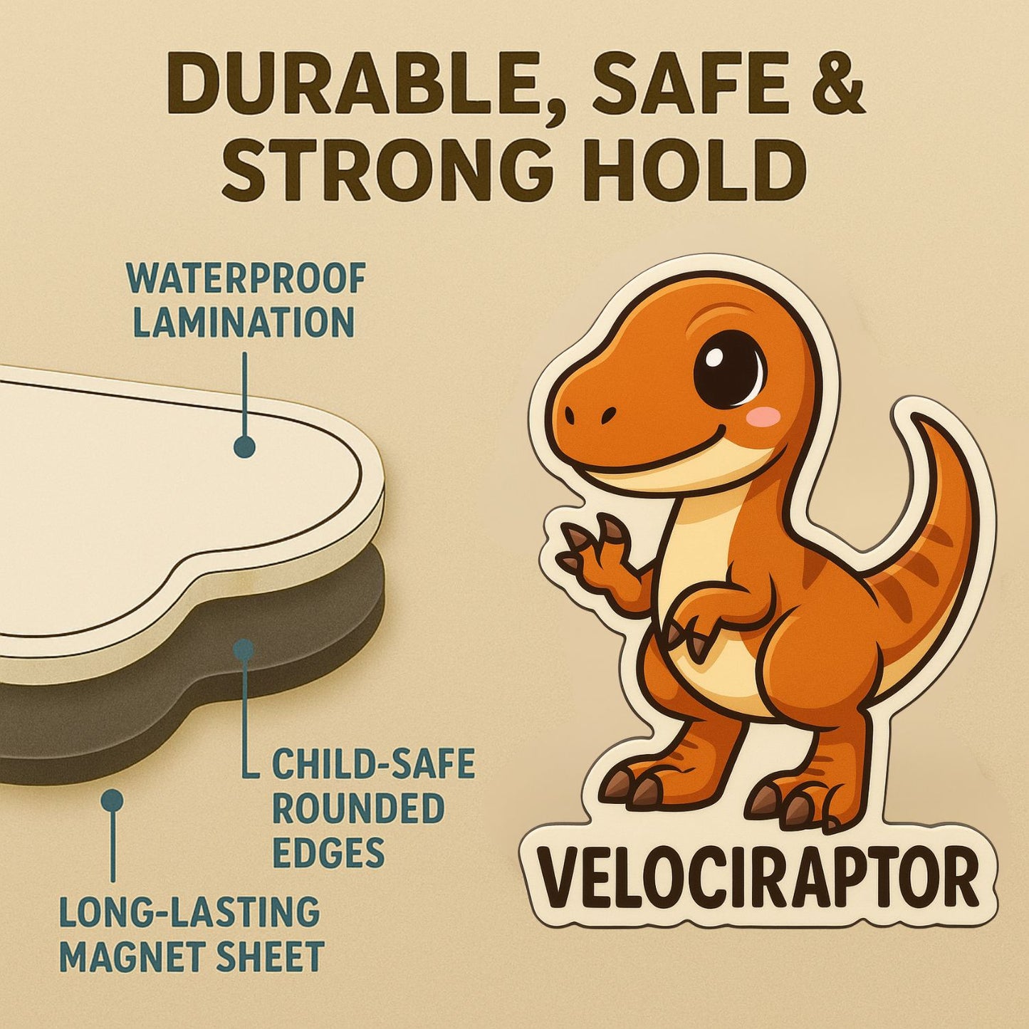 Dino Buddies: The Roar-Some Fridge Magnet Set