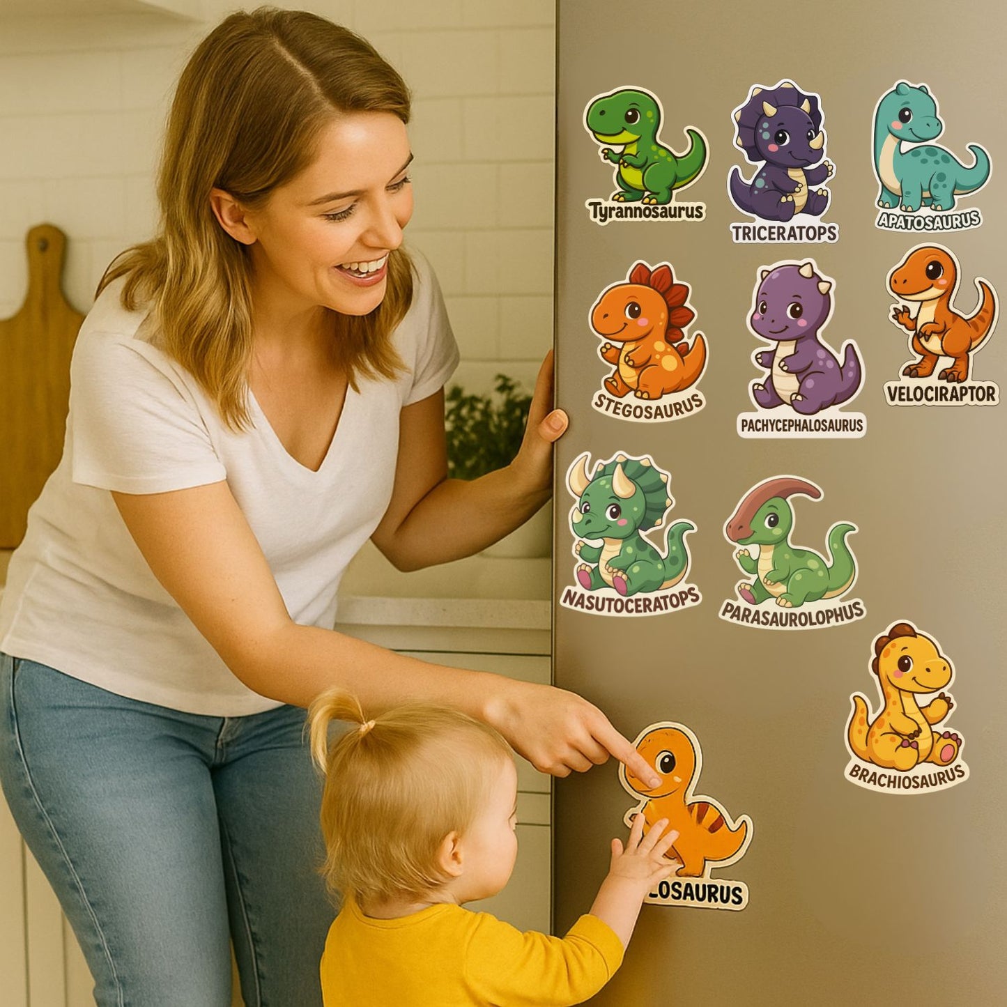 Dino Buddies: The Roar-Some Fridge Magnet Set
