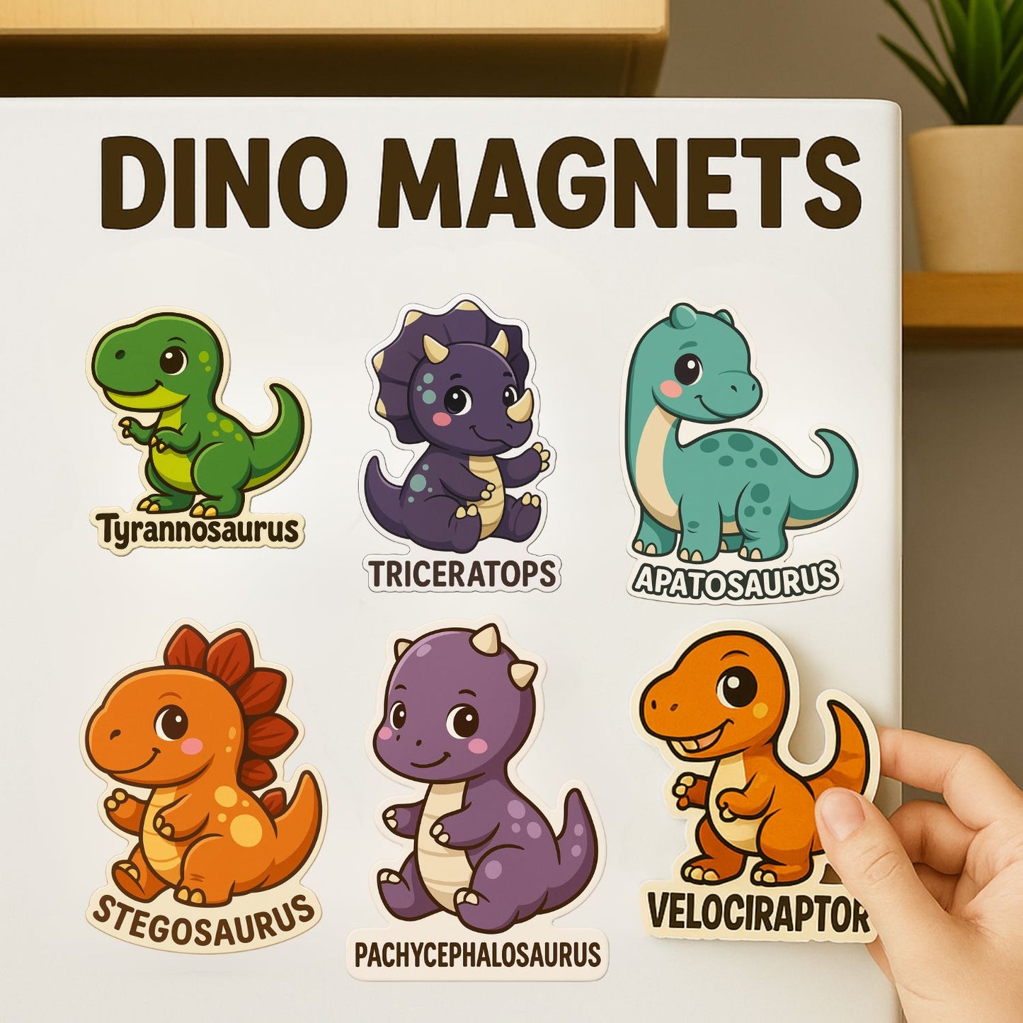 Dino Buddies: The Roar-Some Fridge Magnet Set
