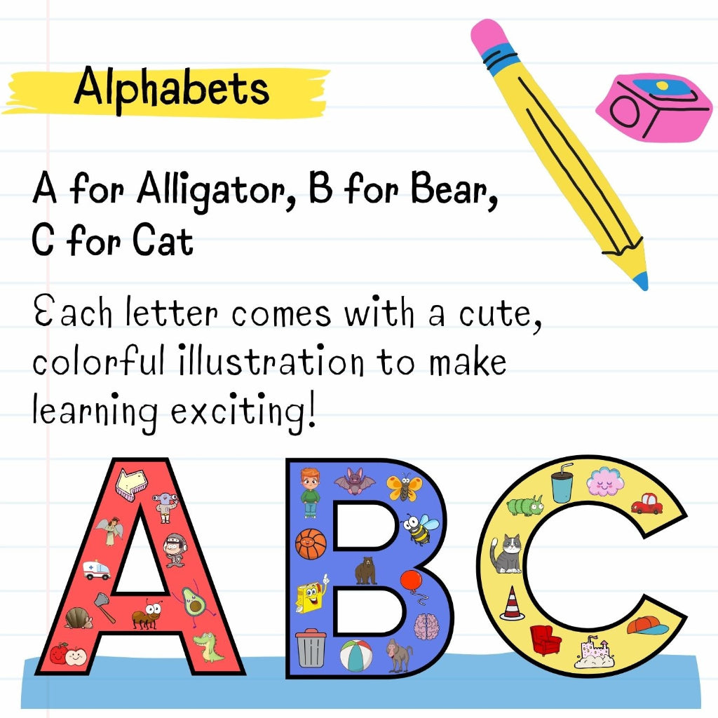 English Alphabet Magnet Set for Kids | 26 A–Z Magnetic Letters | Fun Educational Learning Toys