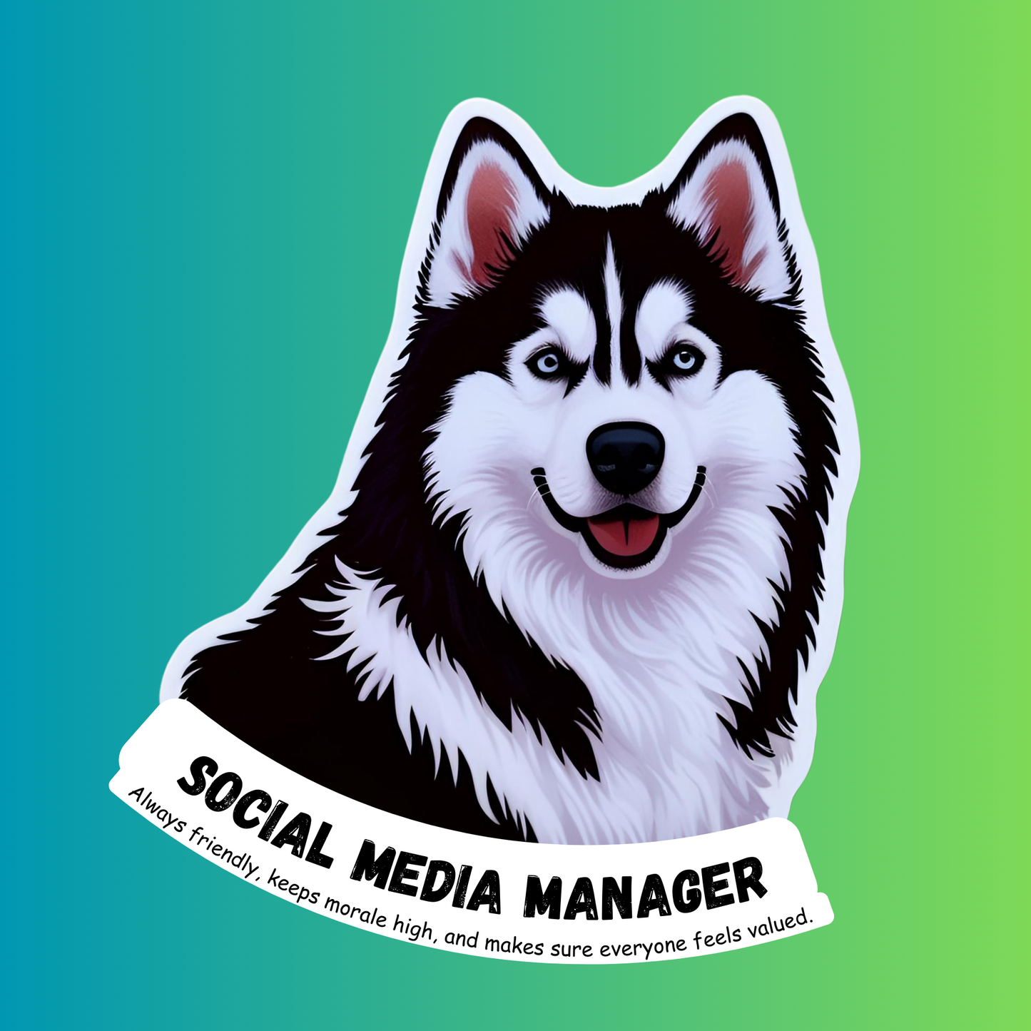 Corporate Funny Dog Stickers Set | Office-Themed Dog Memes | Waterproof Vinyl for Laptop, Desk, Bottle & Workstation Fun