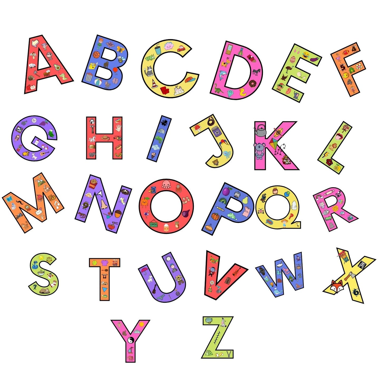 English Alphabet Magnet Set for Kids | 26 A–Z Magnetic Letters | Fun Educational Learning Toys