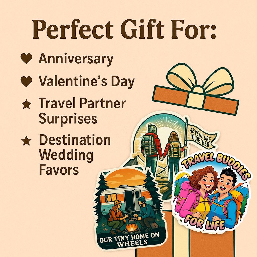 Passport to Love: Travel Couple Goals Stickers