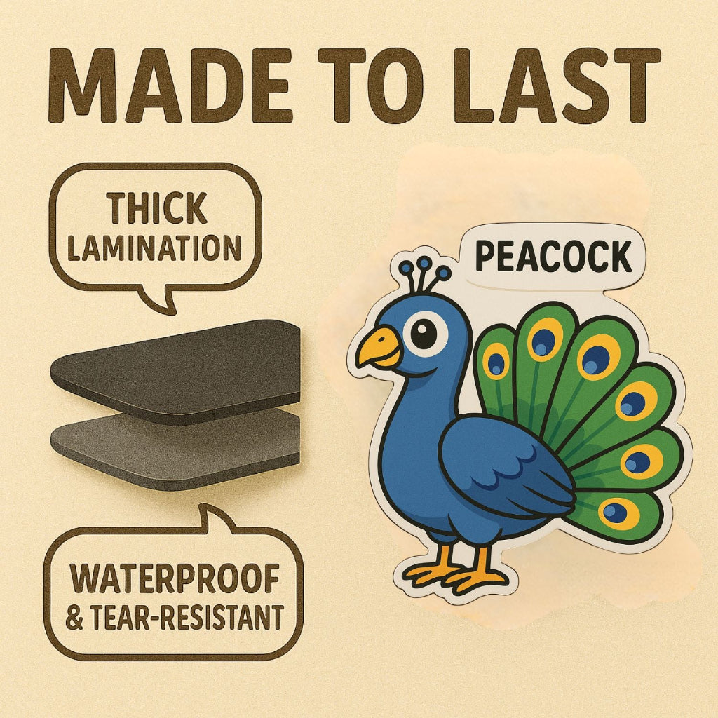 Tweet Squad: Cute Birds with Names Fridge Magnet Set