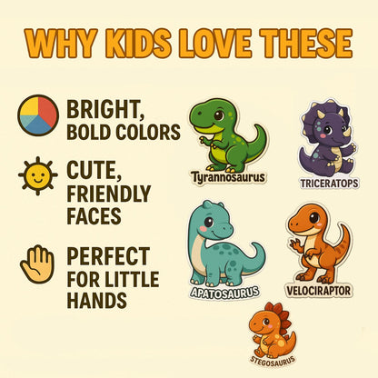 Dino Buddies: The Roar-Some Fridge Magnet Set