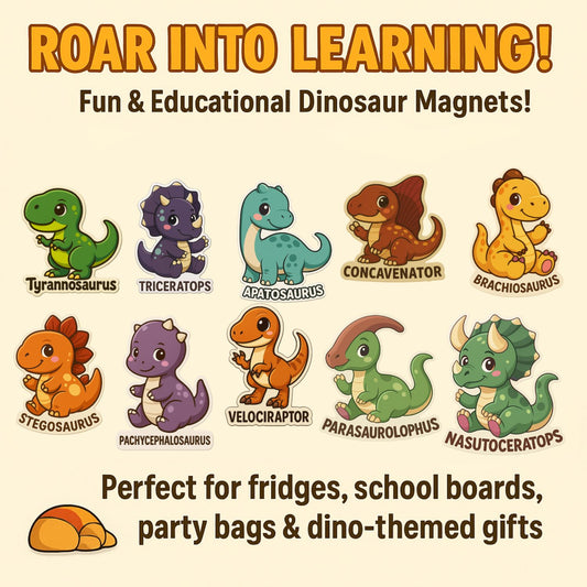 Dino Buddies: The Roar-Some Fridge Magnet Set