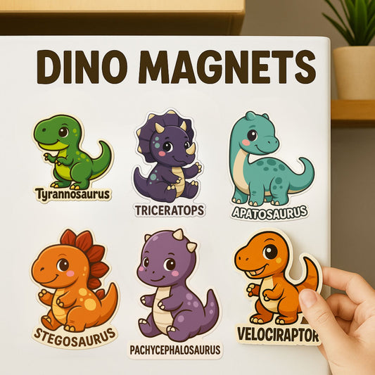 Dino Buddies: The Roar-Some Fridge Magnet Set