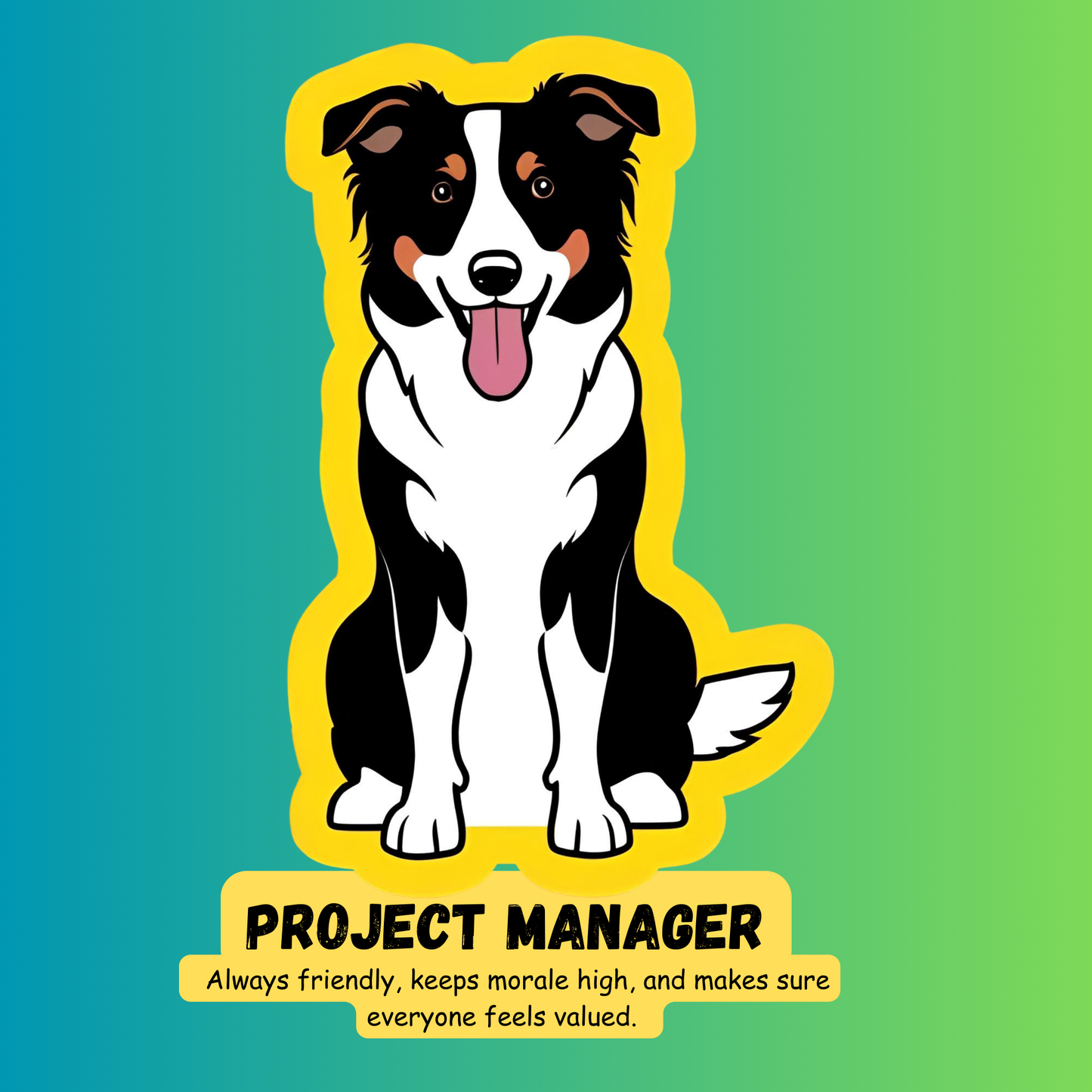 Corporate Funny Dog Stickers Set | Office-Themed Dog Memes | Waterproof Vinyl for Laptop, Desk, Bottle & Workstation Fun